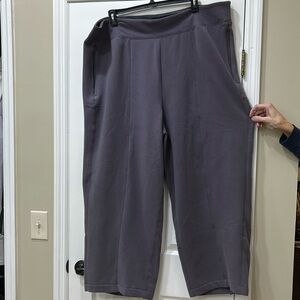 Athleta Fleece lined wide leg lounge pants size 3x